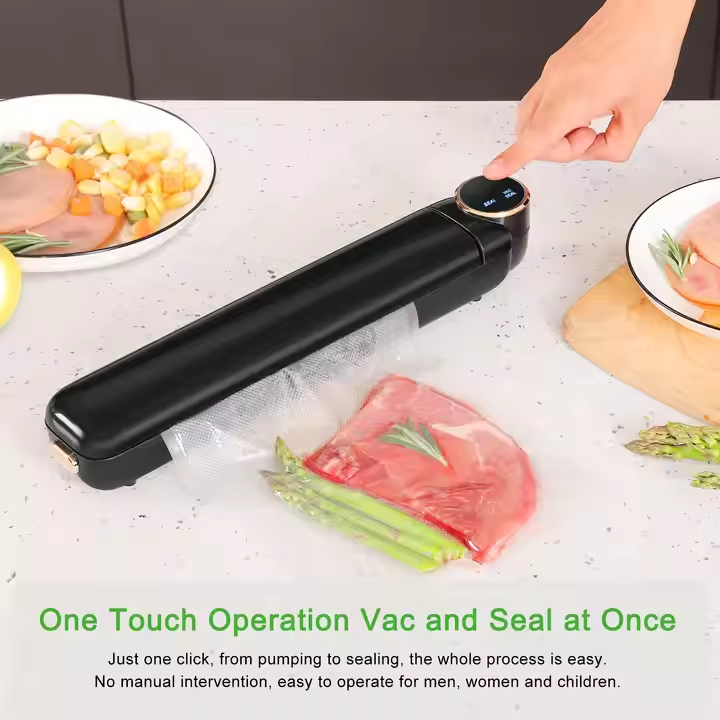 Mini Desktop Packaging Electric Vacuum Food Sealer High Efficiency Food Sealer
