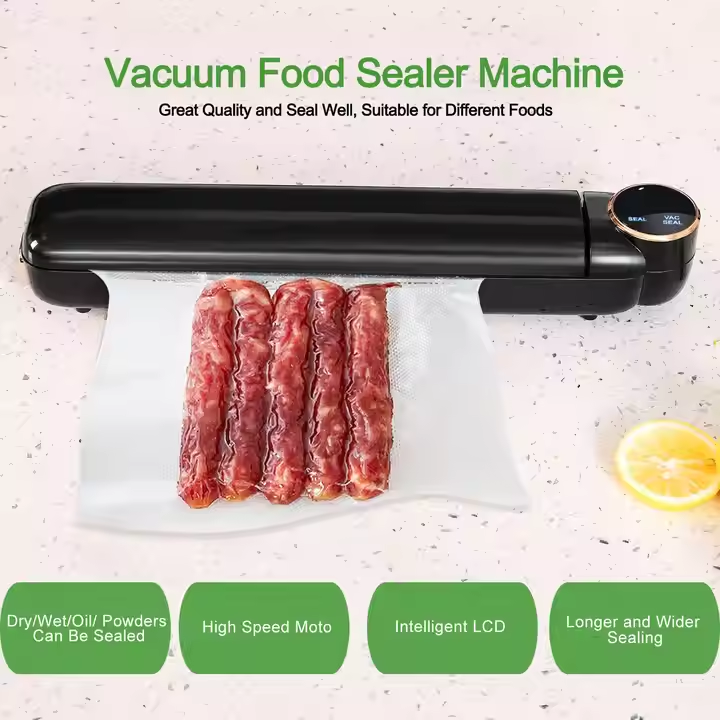 Mini Desktop Packaging Electric Vacuum Food Sealer High Efficiency Food Sealer